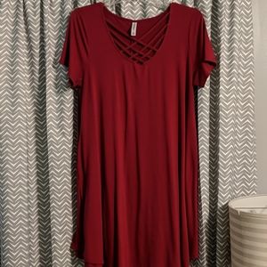 Cute Maroon summer dress